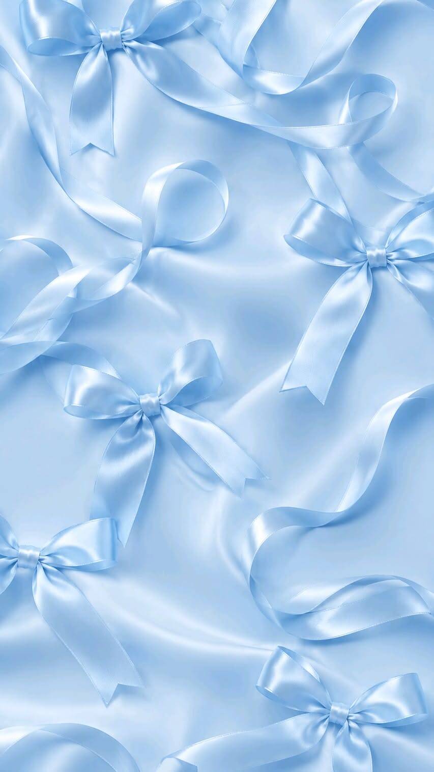 Papel de Parede Azul com Laços para Celular/iPhone 4K