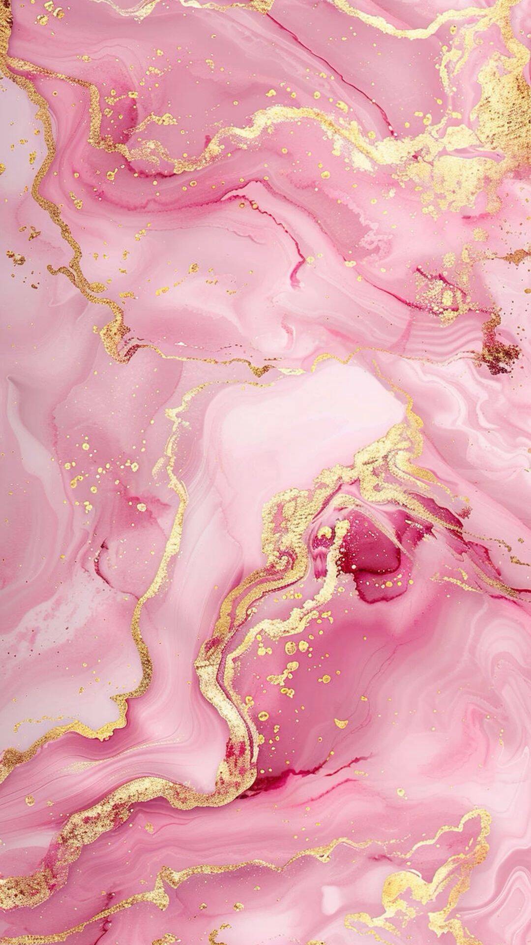 Fondo de Pantalla Rosa con Efecto Mármol para Celular/iPhone