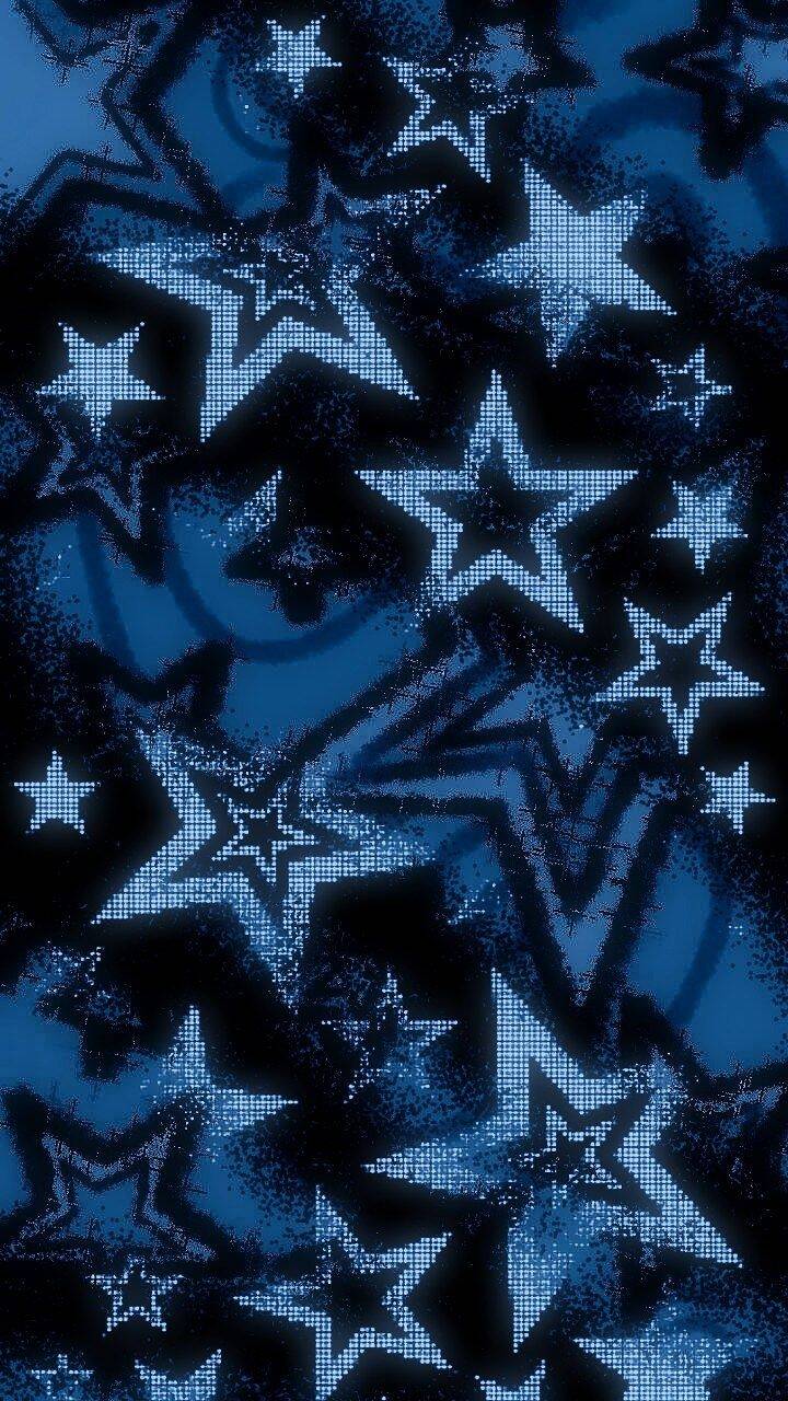 Papel de Parede Azul com Estrelas para Celular/iPhone 4K