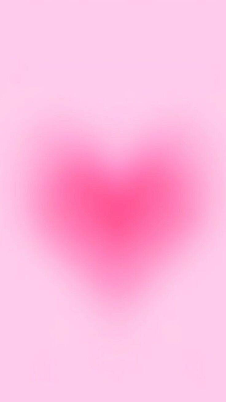 Fondo de Pantalla de Corazón Rosa para Celular/iPhone