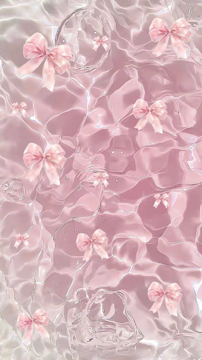 Fondo de Pantalla Rosa con Lazos para Celular/iPhone