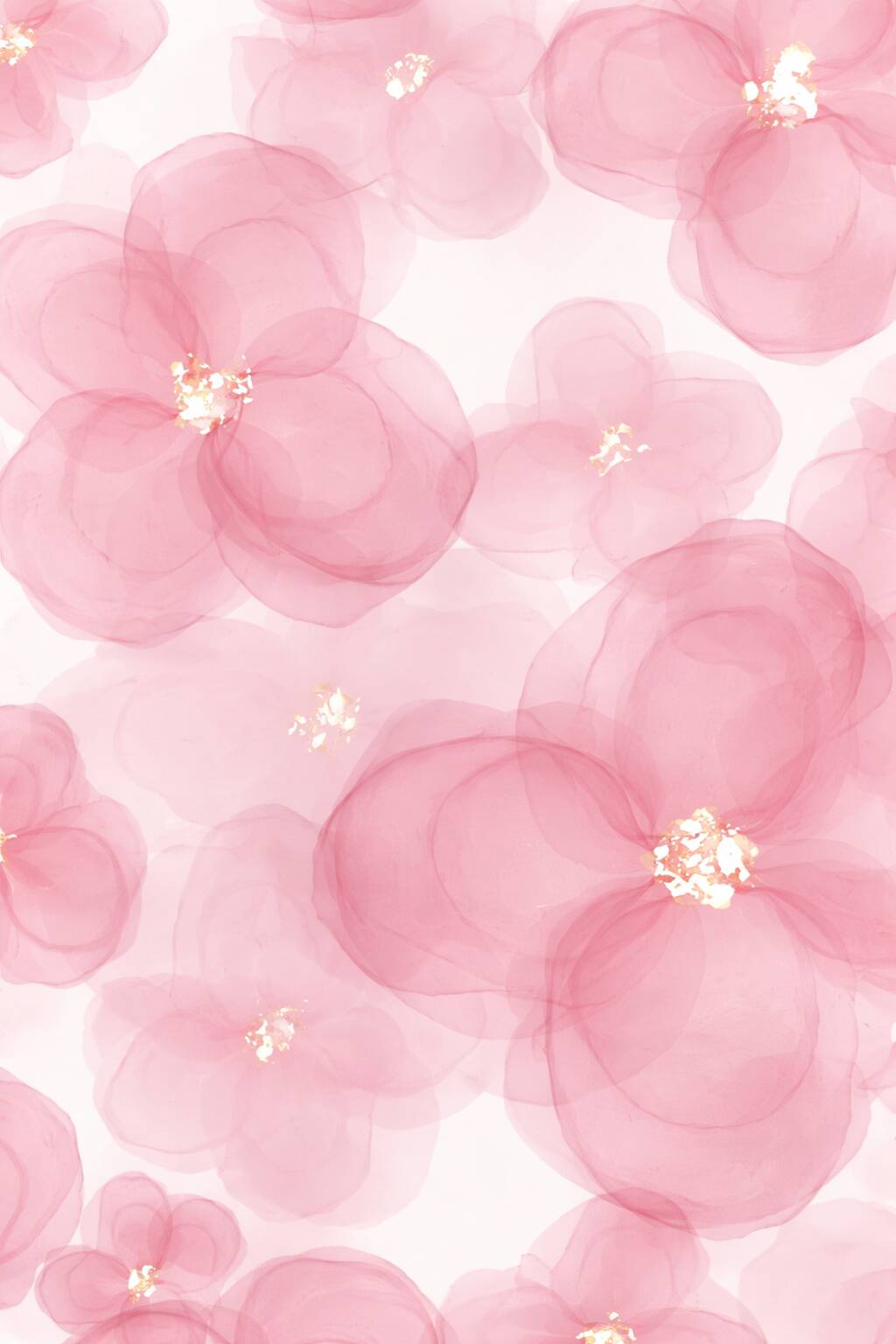 Fondo de Pantalla Rosa con Flores Delicadas para Celular/iPhone