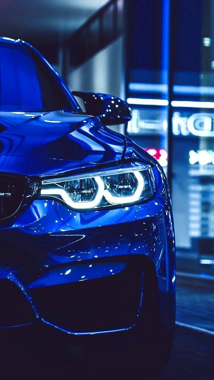 Fondo de Pantalla de Auto Deportivo Azul para Celular/iPhone 4K