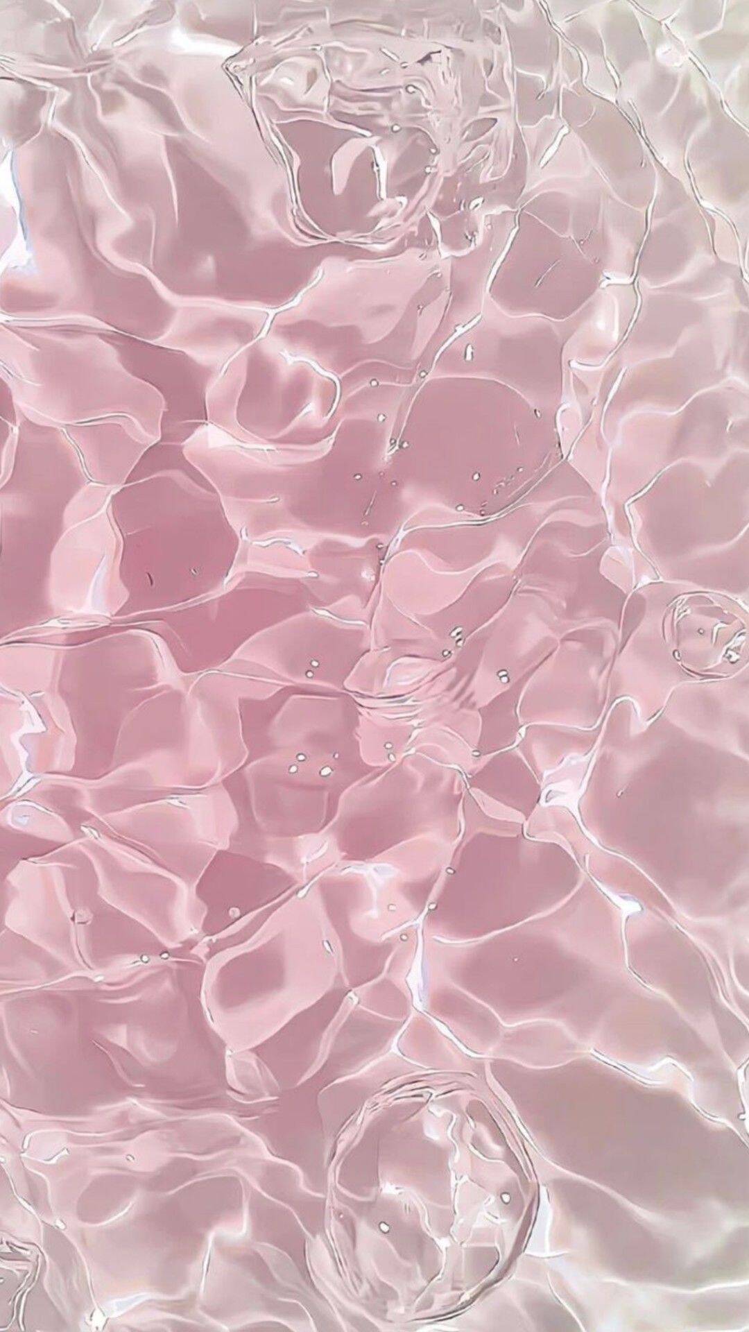 Fondo de pantalla de efecto agua rosa para teléfono celular/iPhone