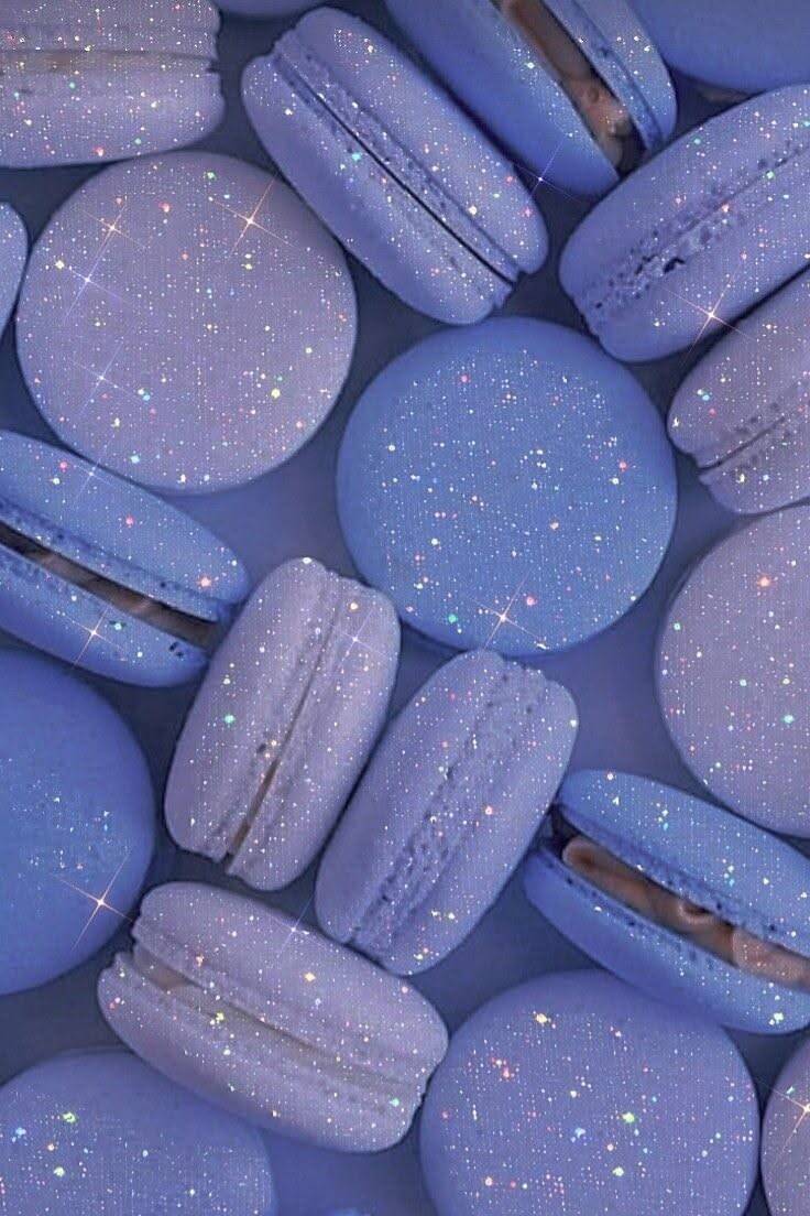 Fondo de Pantalla Azul con Macarons para Celular/iPhone 4K