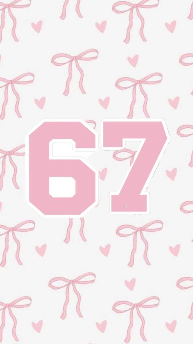 Fondo de Pantalla 67 con Lazos y Corazones Rosas para Celular