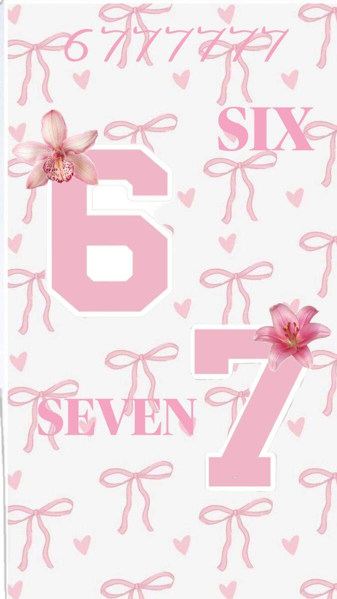 Fondo de Pantalla 67 Rosa con Lazos y Flores para Celular