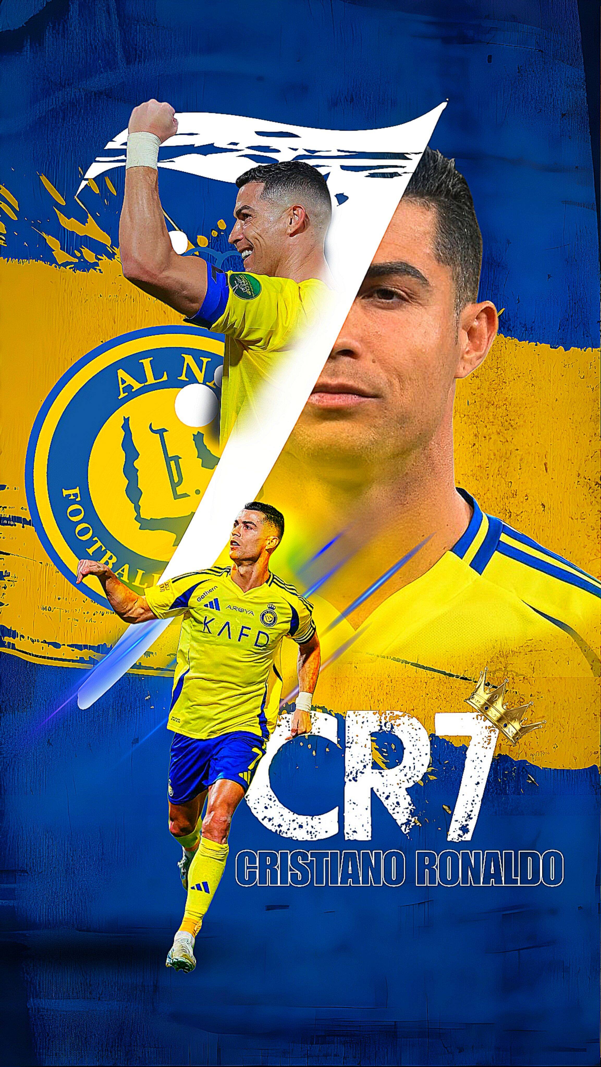 Papel de Parede do Cristiano Ronaldo no Al Nassr CR7 para Celular/iPhone 4K