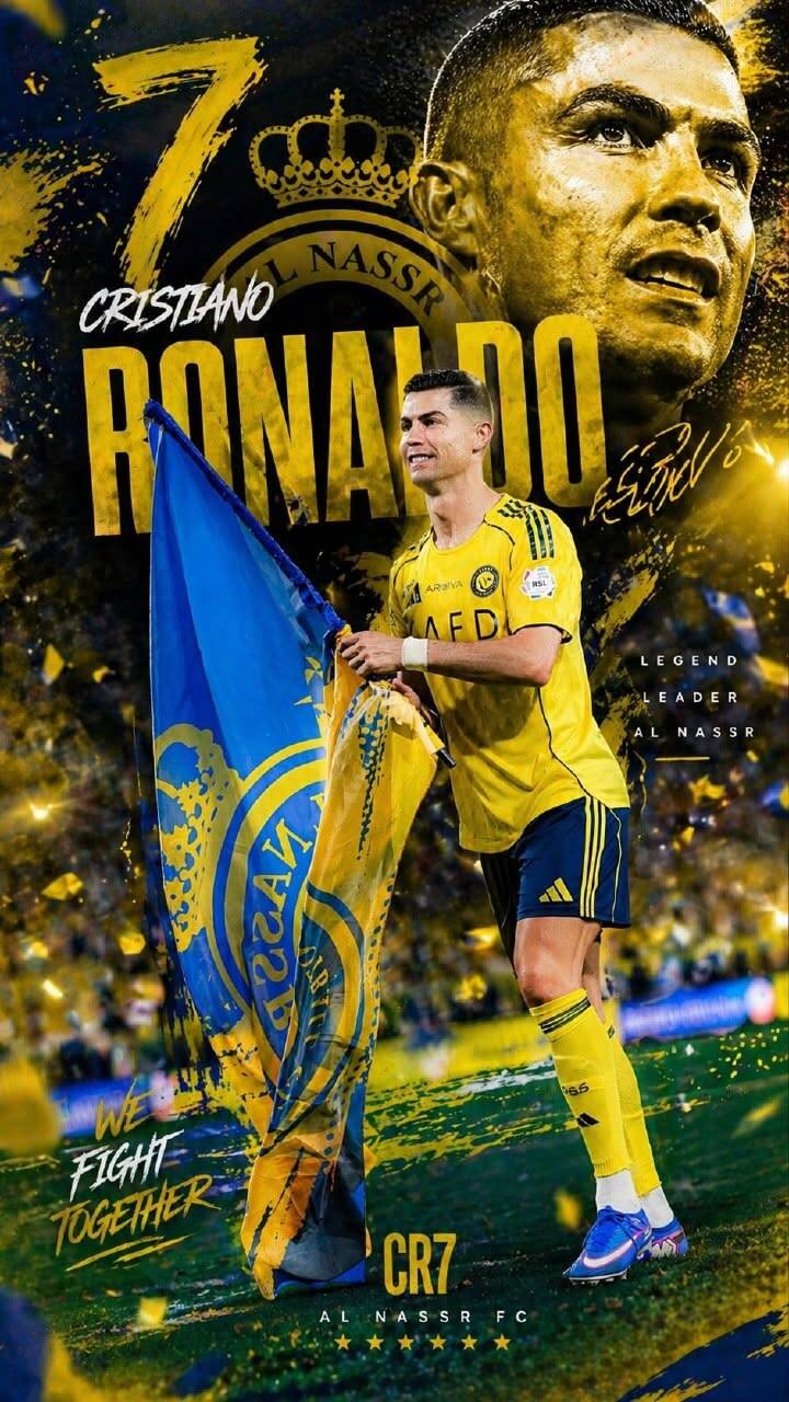 Papel de Parede do Cristiano Ronaldo no Al Nassr CR7 para Celular/iPhone 4K