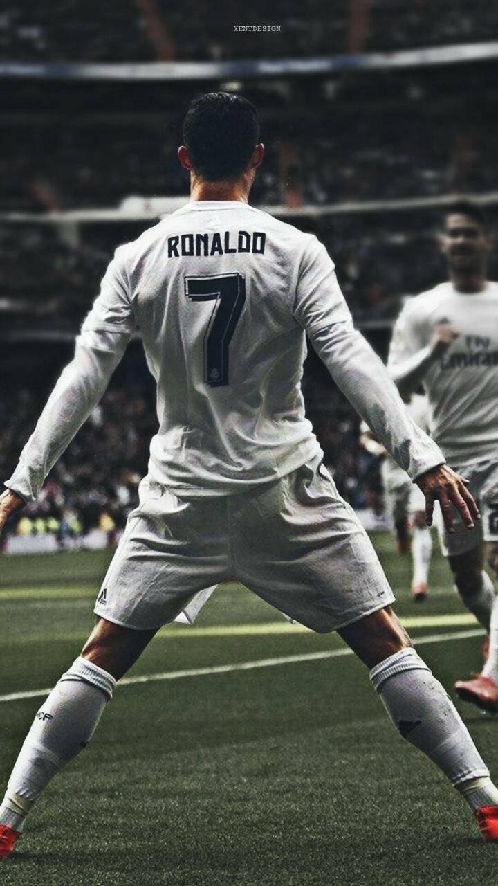 Fondo de Pantalla de Cristiano Ronaldo Celebrando el Gol para Celular/iPhone 4K