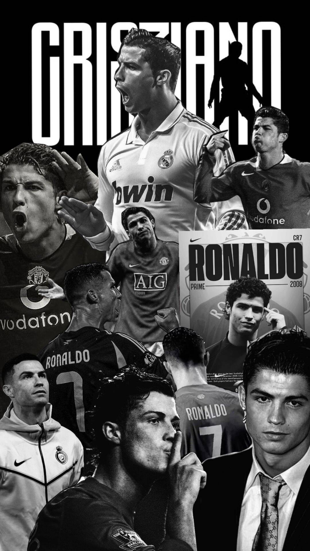 Fondo de Pantalla de Cristiano Ronaldo en CR7 Momentos Icónicos para Celular/iPhone 4K