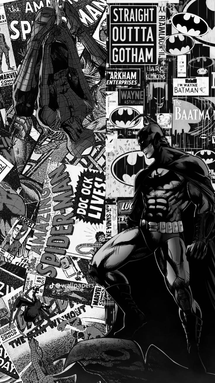 Fondo de Pantalla de Batman Estilo Vintage para Celular/iPhone 4K