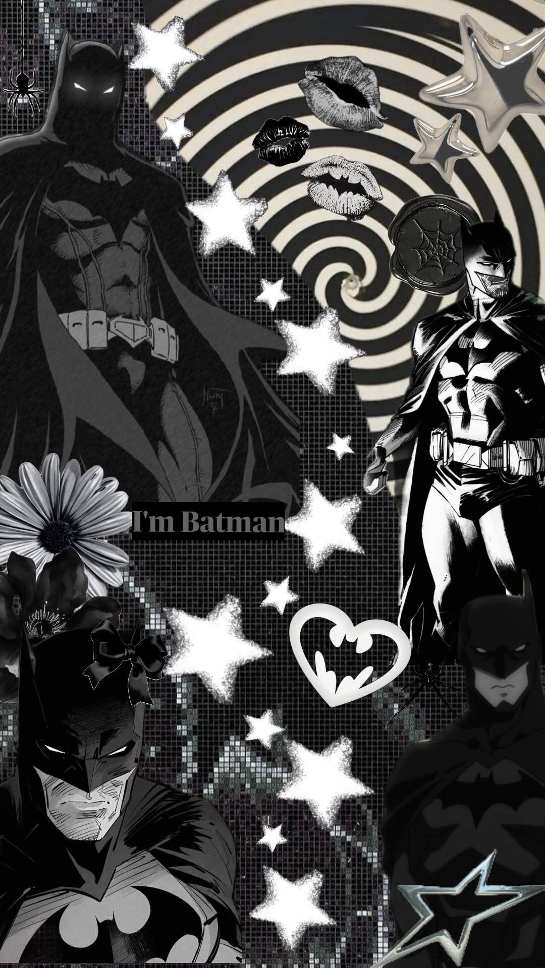 Fondo de Pantalla de Batman de Estilo Moderno con Estrellas para Celular/iPhone 4K