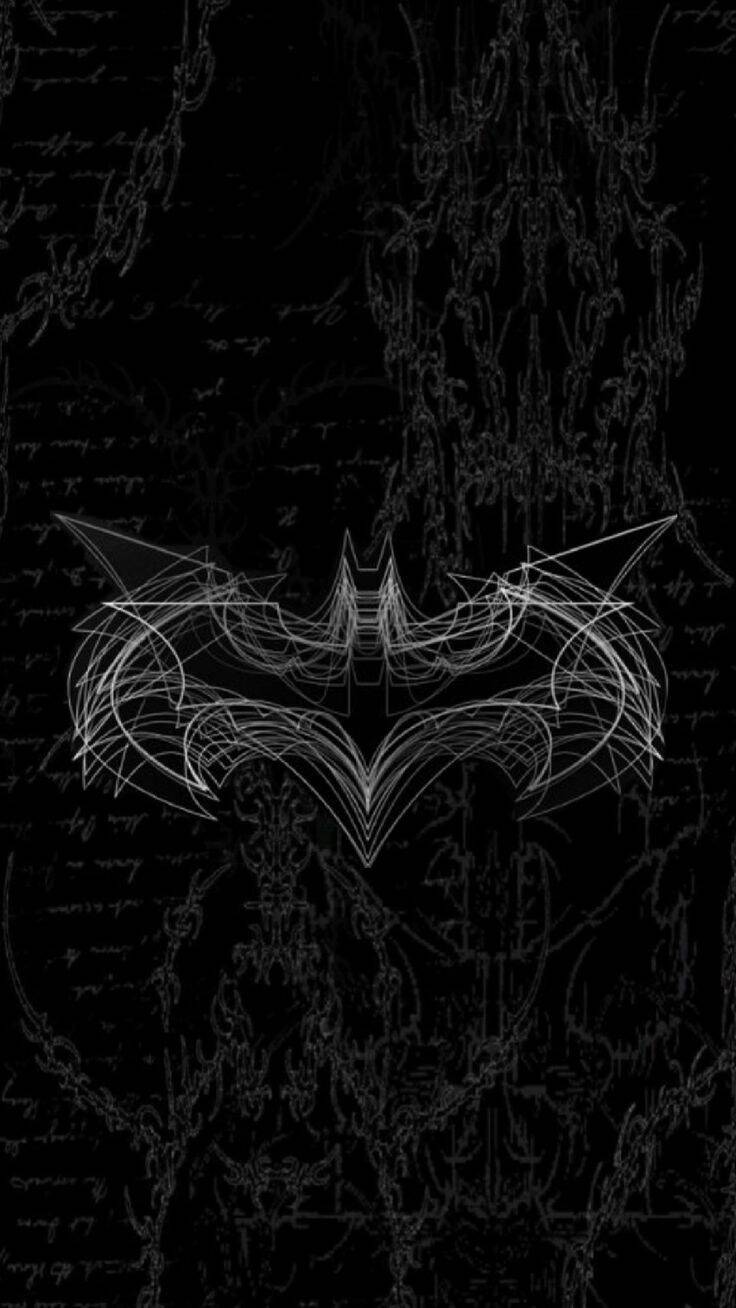 Fondo de pantalla minimalista de Batman en blanco y negro para teléfono celular/iPhone 4K