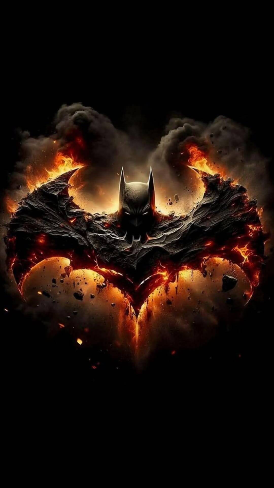 Fondo de Pantalla de Batman en Llamas para Celular/iPhone 4K