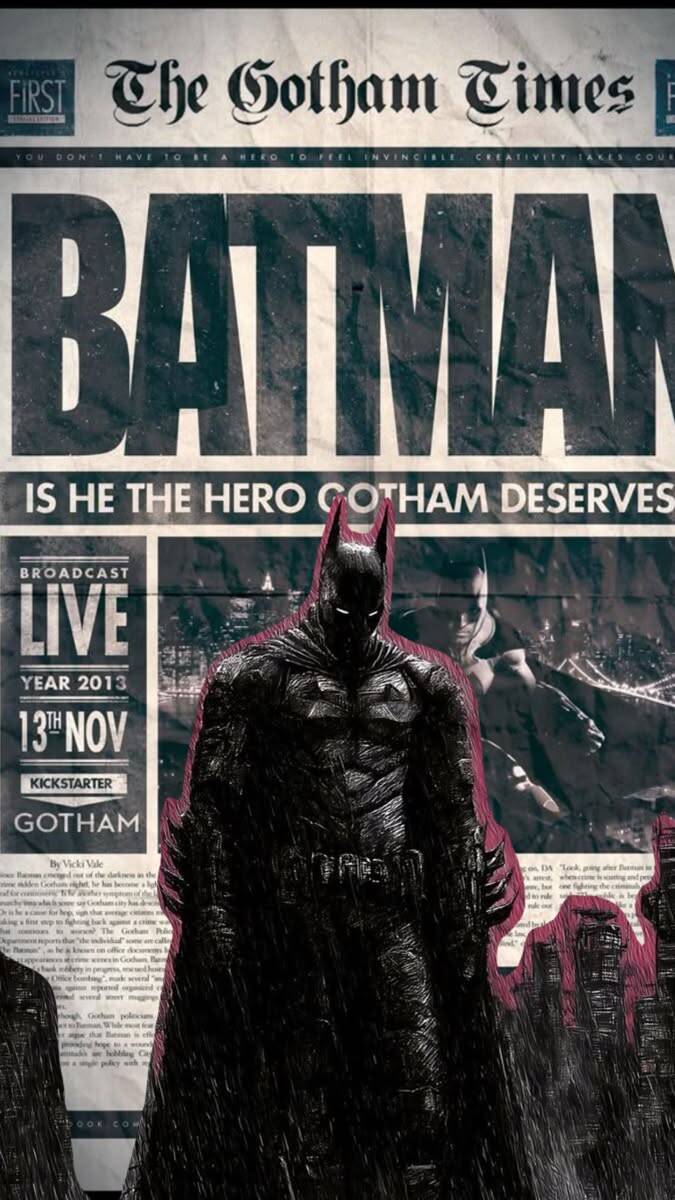 Papel de Parede do Batman em Estilo Vintage para Celular/iPhone 4K