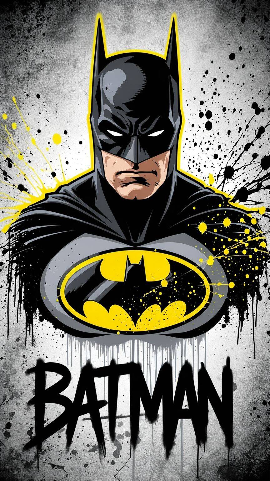 Graffiti Style Batman Wallpaper for Cell Phone/iPhone 4K