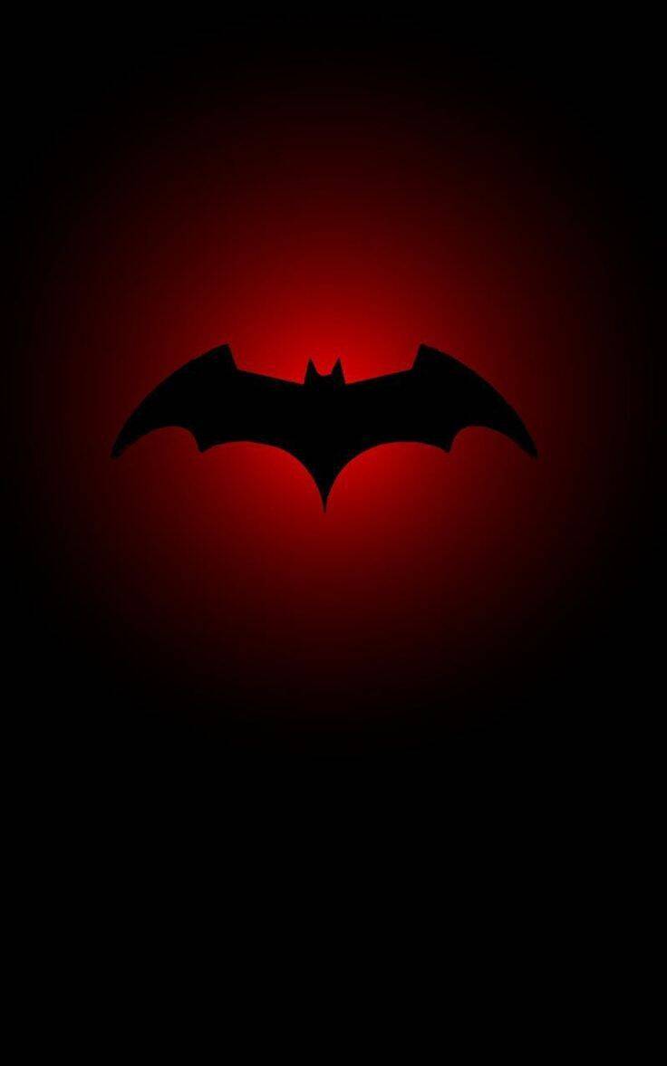 Batman Wallpaper with Red Bat Light for Cell Phone/iPhone 4K