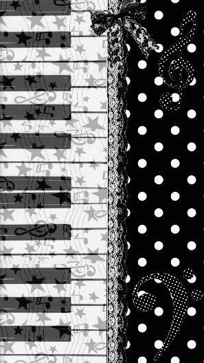 Black and White Wallpaper with Piano Keys for Cell Phone/iPhone 4K