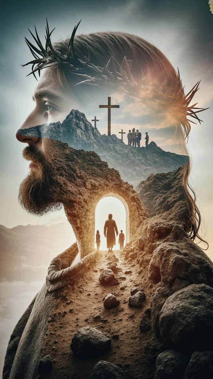 Papel de Parede Cristão com Jesus e Montanhas para Celular/iPhone 4K