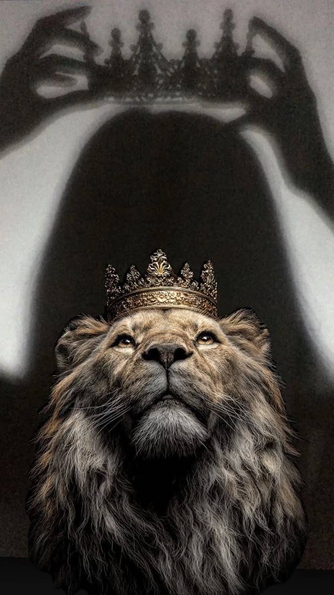 Fondo de Pantalla Cristiano con León y Corona para Celular/iPhone 4K