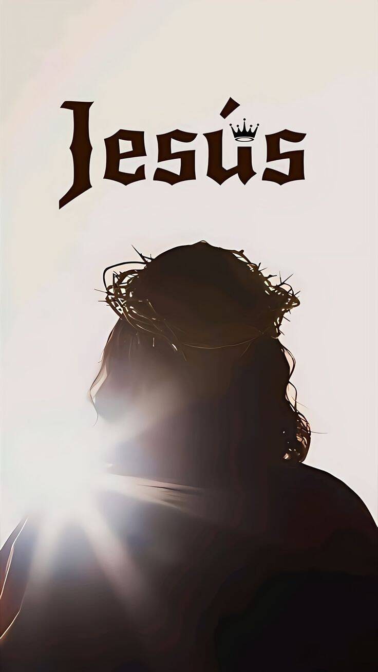 Papel de Parede Cristão com Jesus e Coroa de Espinhos para Celular/iPhone 4K