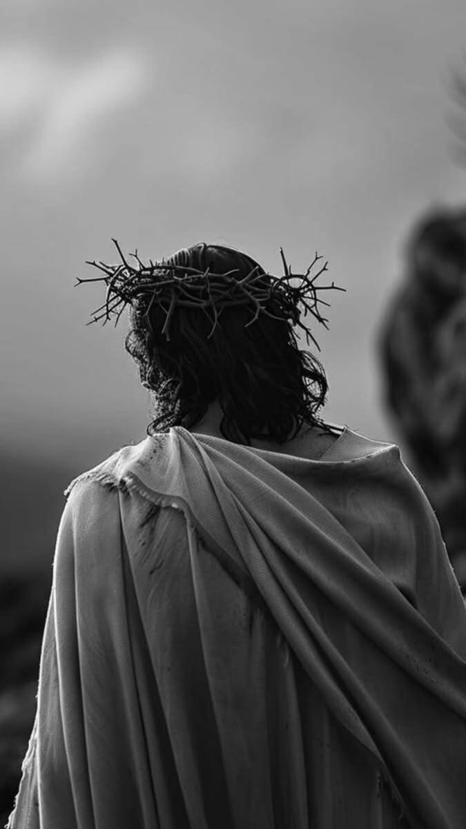 Fondo de Pantalla Cristiano con Jesús y Corona de Espinas para Celular/iPhone 4K