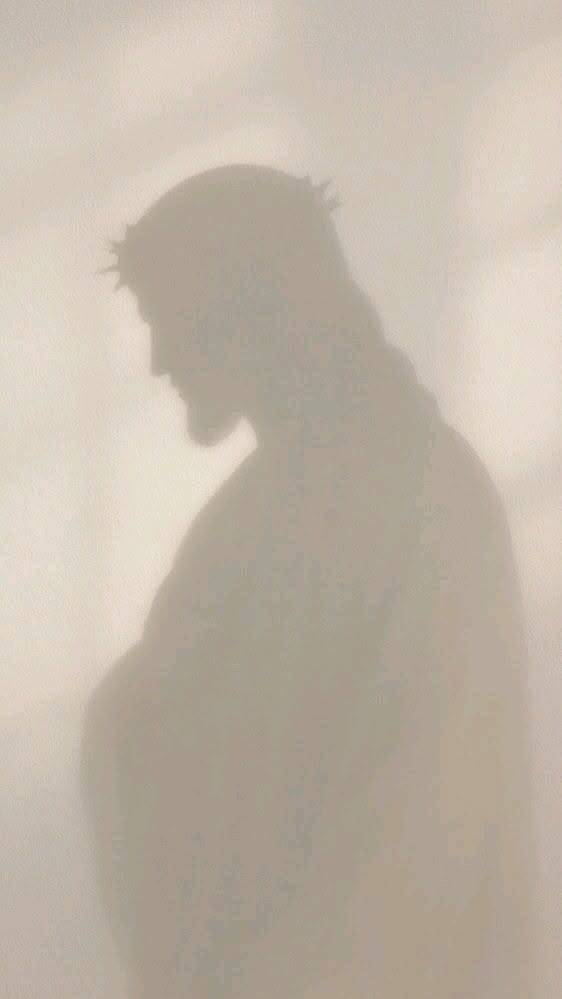 Fondo de Pantalla Cristiano con la Silueta de Jesús para Celular/iPhone 4K