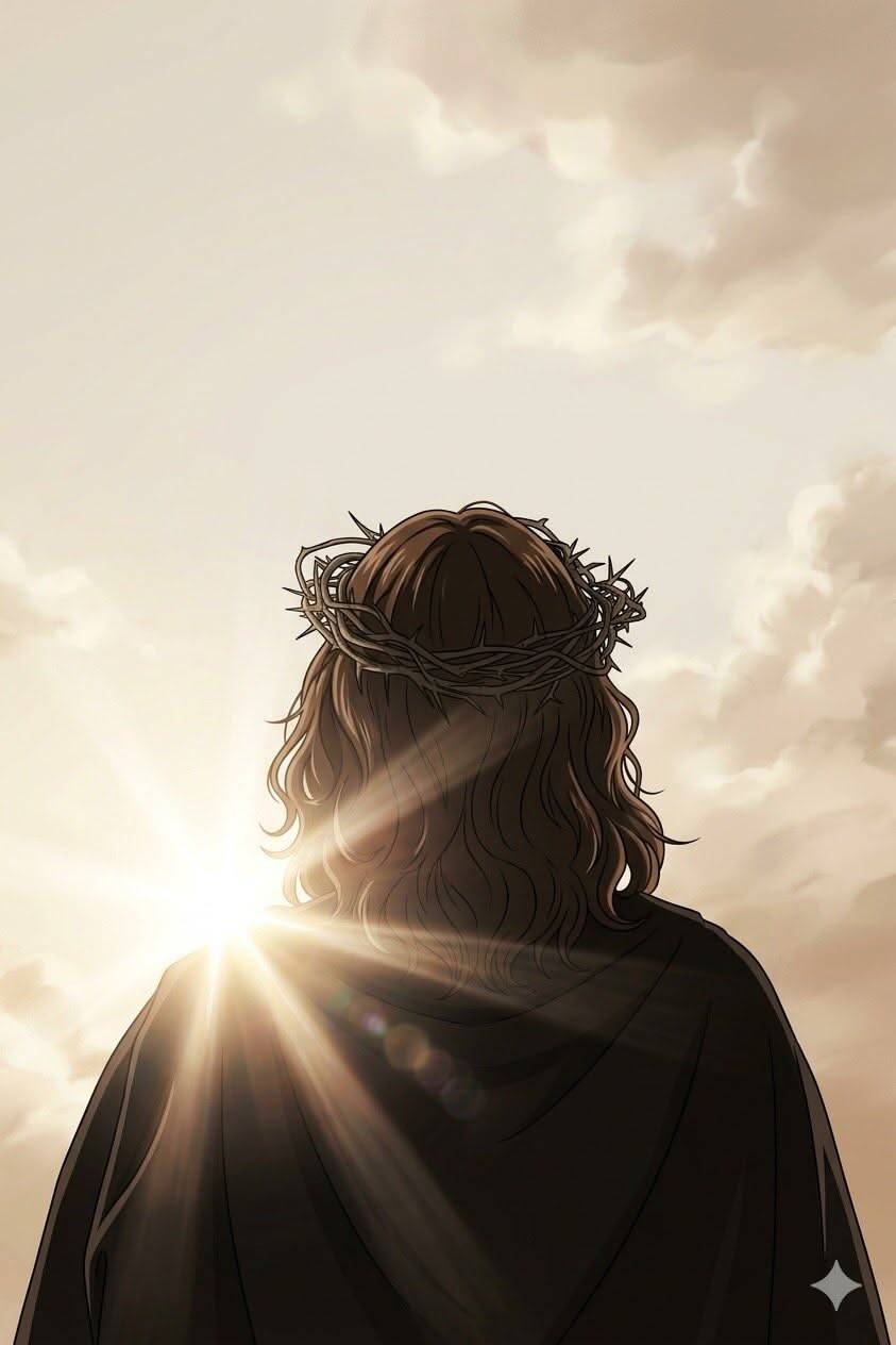 Papel de Parede Cristão com Jesus e Coroa de Espinhos para Celular/iPhone 4K