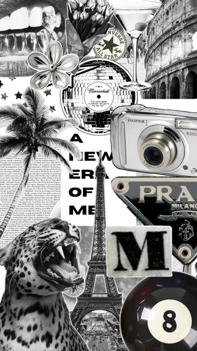 Fondo de pantalla elegante en blanco y negro para teléfono celular/iPhone 4K