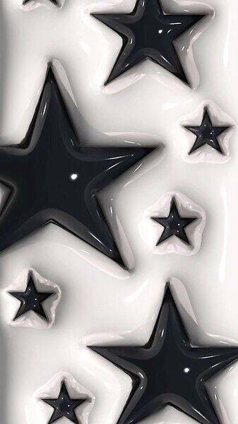 Fondo de Pantalla de Estrellas en Blanco y Negro para Celular/iPhone 4K
