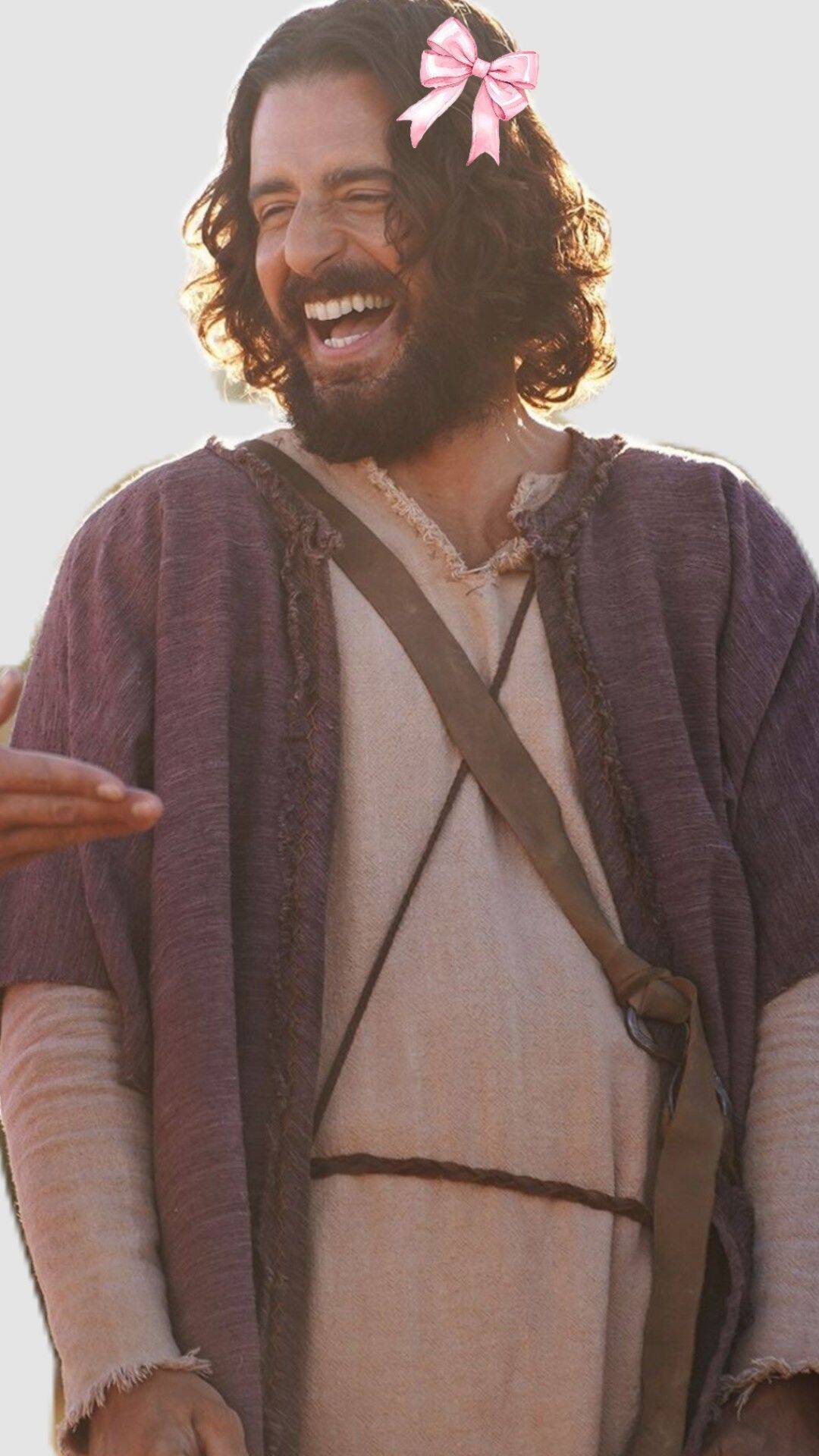 Papel de Parede Cristão com Jesus Sorridente para Celular/iPhone 4K