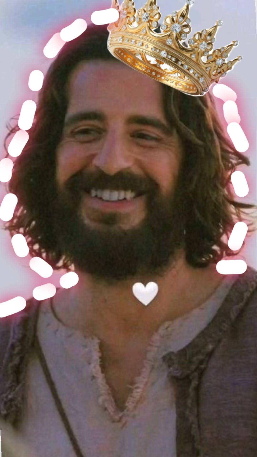 Papel de Parede Cristão com Jesus e Coroa para Celular/iPhone 4K