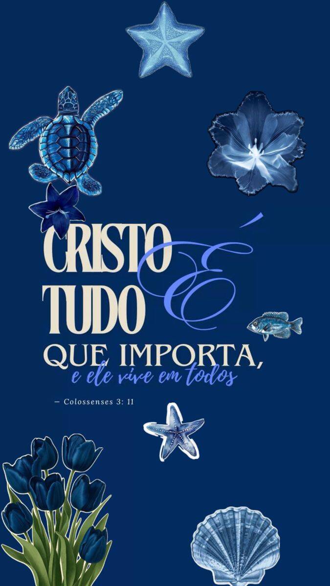 Papel de Parede Cristão com Versículo de Colossenses 3:11 para Celular/iPhone 4K