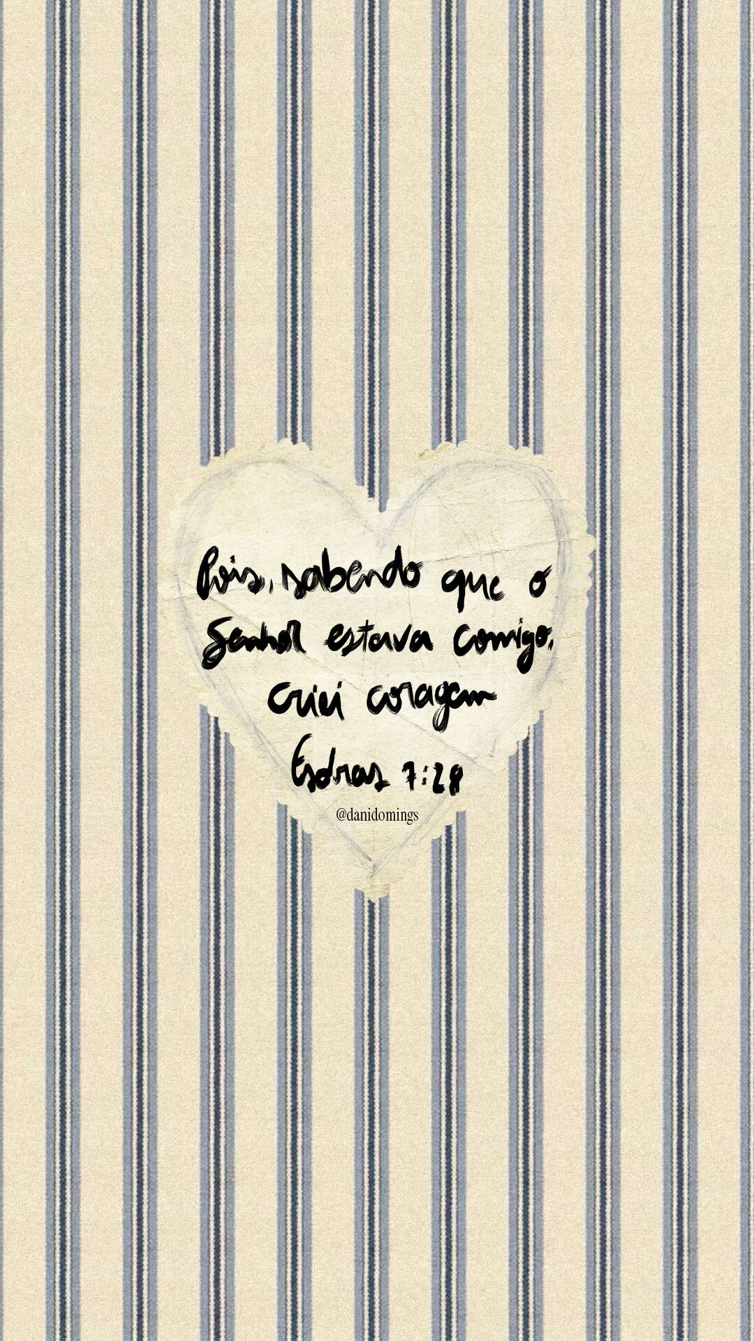 Fondo de Pantalla Cristiano con Verso de Esdras 7:28 para Celular/iPhone 4K