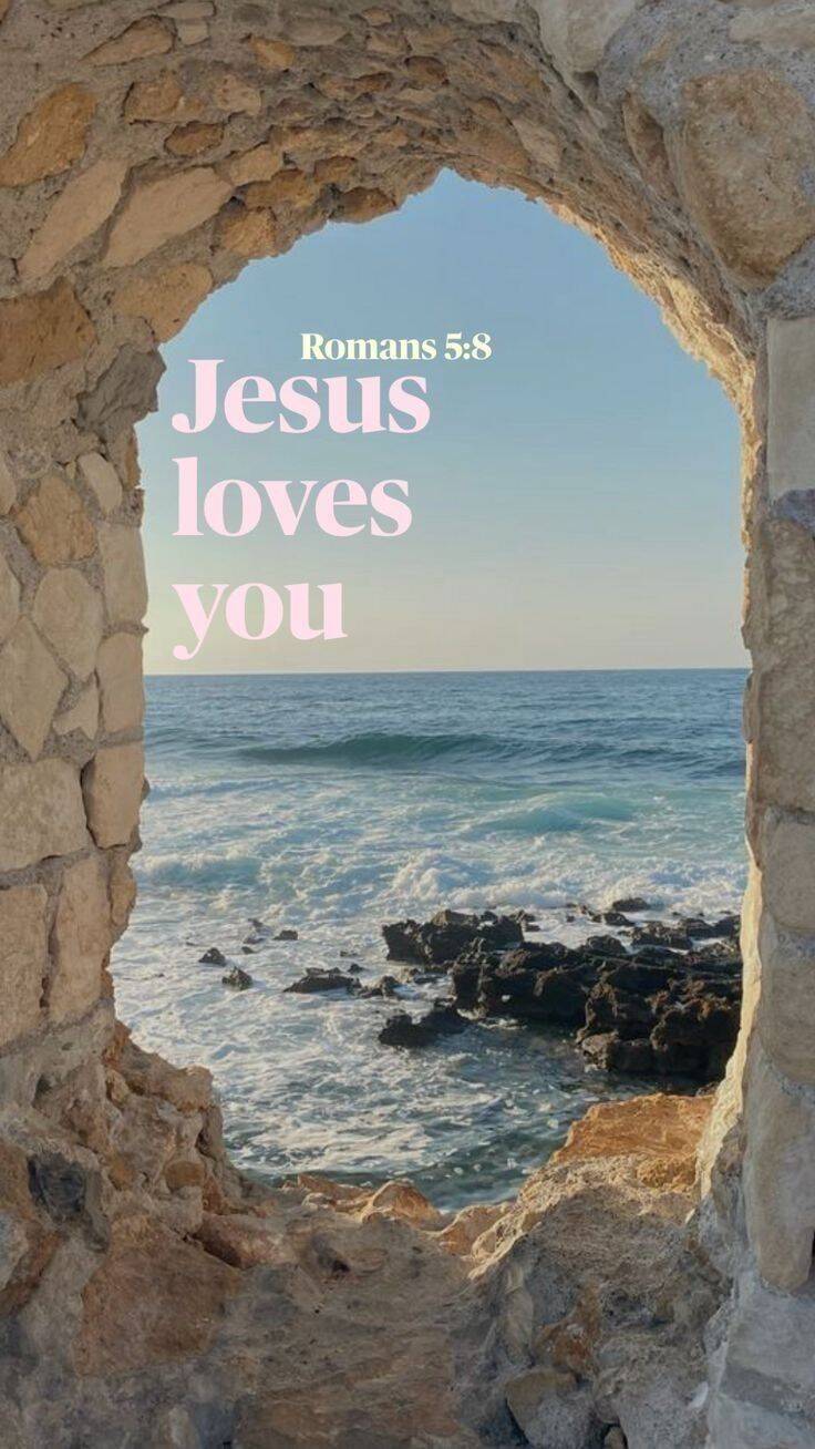 Fondo de Pantalla Cristiano con Mensaje de Amor de Jesús para Celular/iPhone 4K