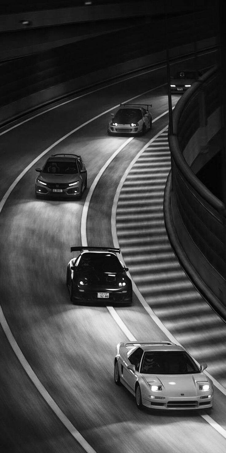 Papel de Parede Preto e Branco de Carros para Celular/iPhone 4K