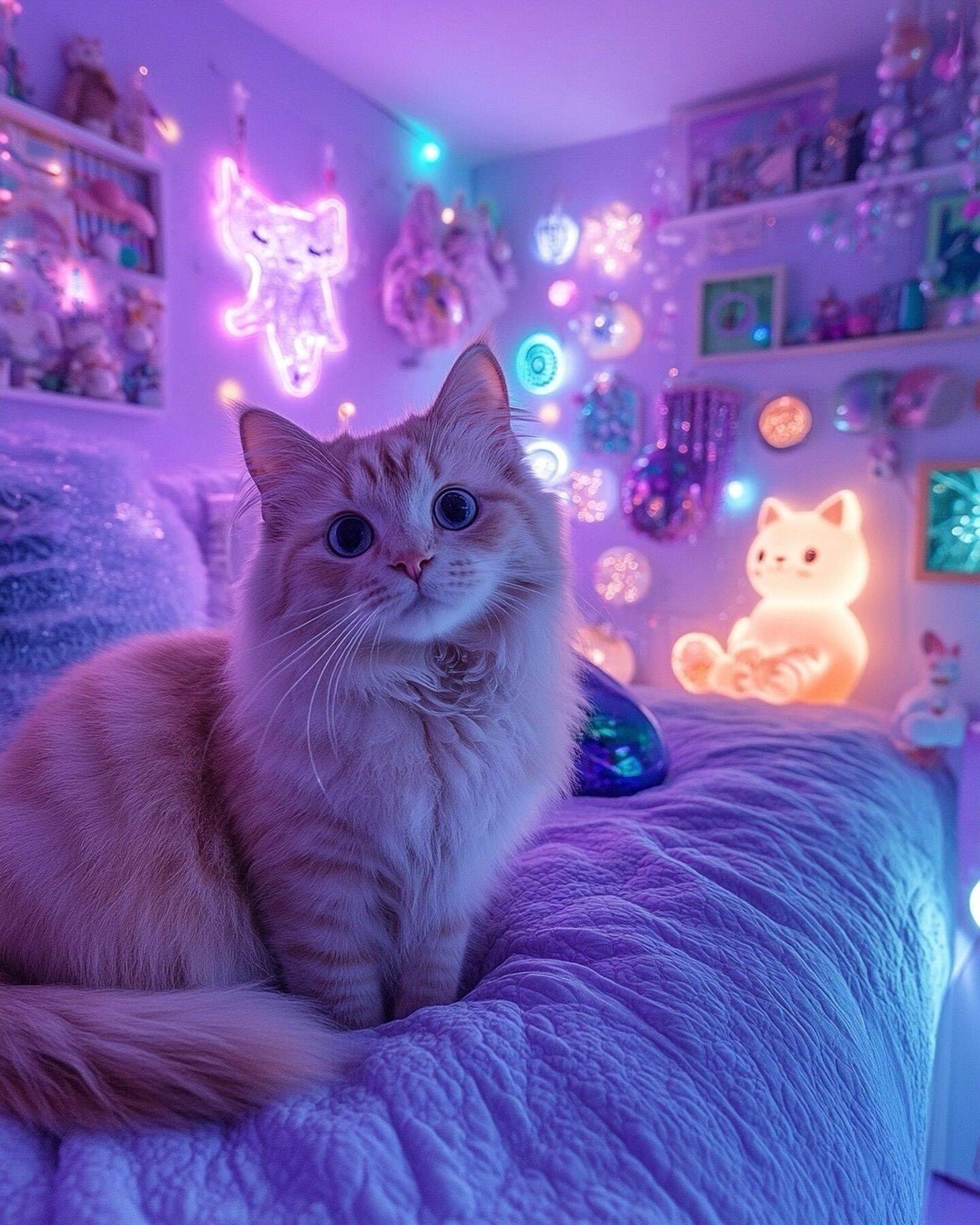 Papel de Parede de Gatinho Laranja com Olhos Grandes para Celular/iPhone 4K