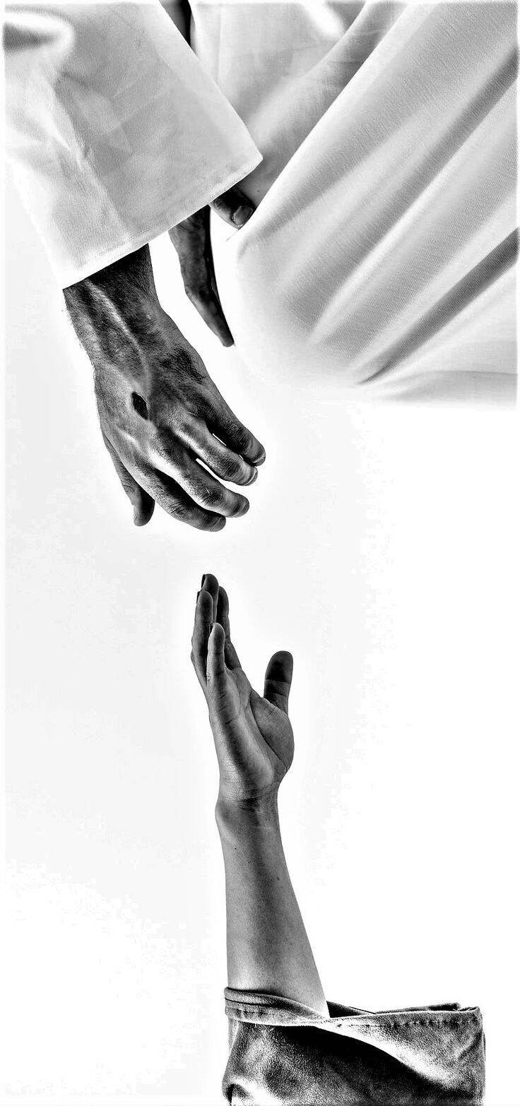 Papel de Parede Cristão com Mãos de Jesus Ajudando para Celular/iPhone 4K