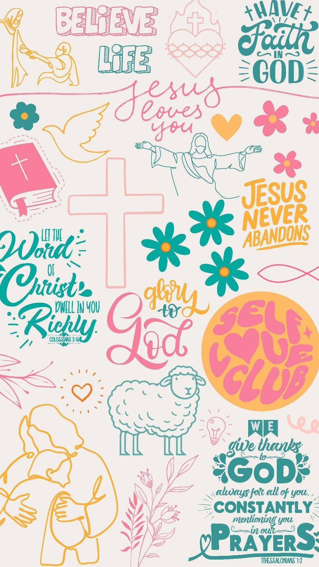 Papel de Parede Cristão com Mensagens de Fé e Esperança para Celular/iPhone 4K