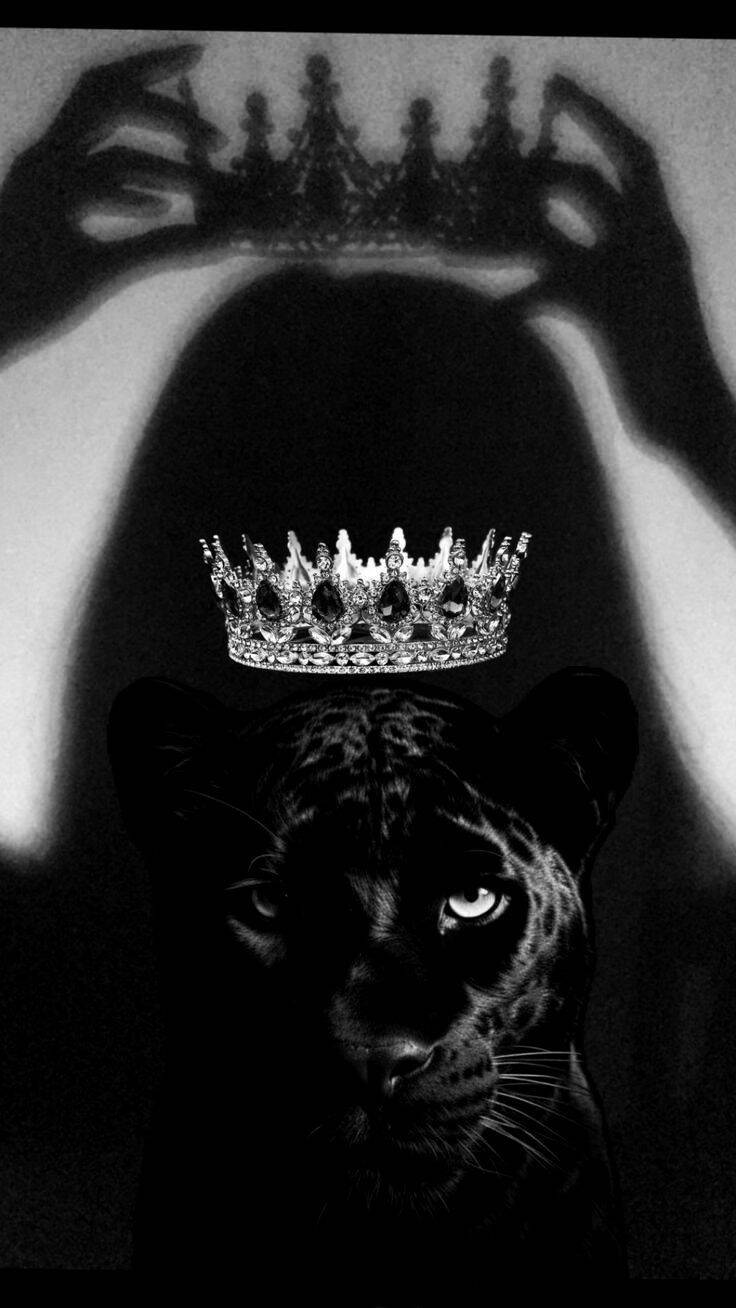 Papel de Parede Baddie com Coroa e Pantera para Celular/iPhone
