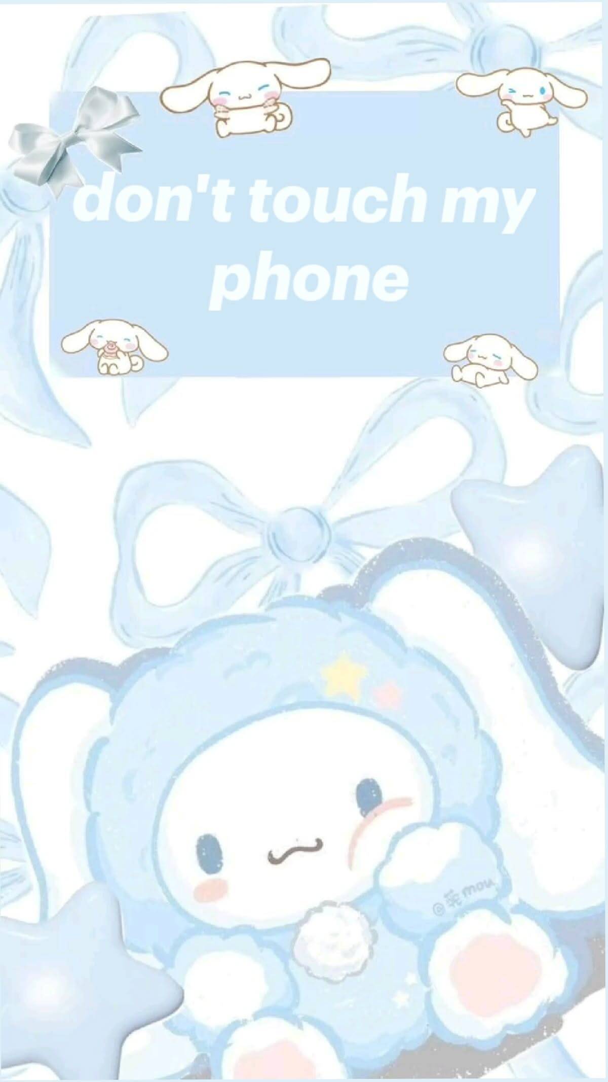 Papel de Parede Cinnamoroll Azul para Celular