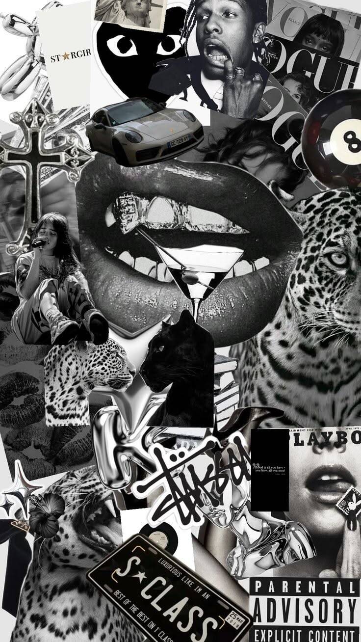 Papel de Parede Baddie Preto e Branco para Celular/iPhone