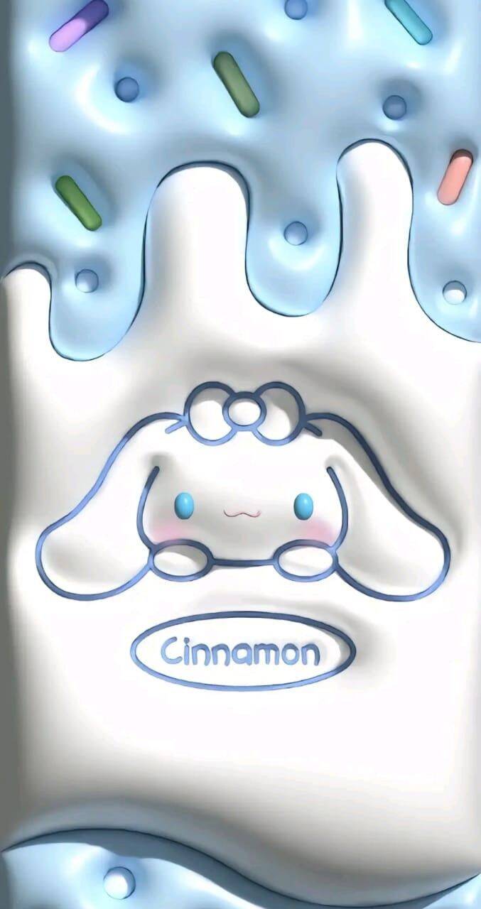 Papel de Parede Cinnamoroll com Cobertura Doce para Celular/iPhone