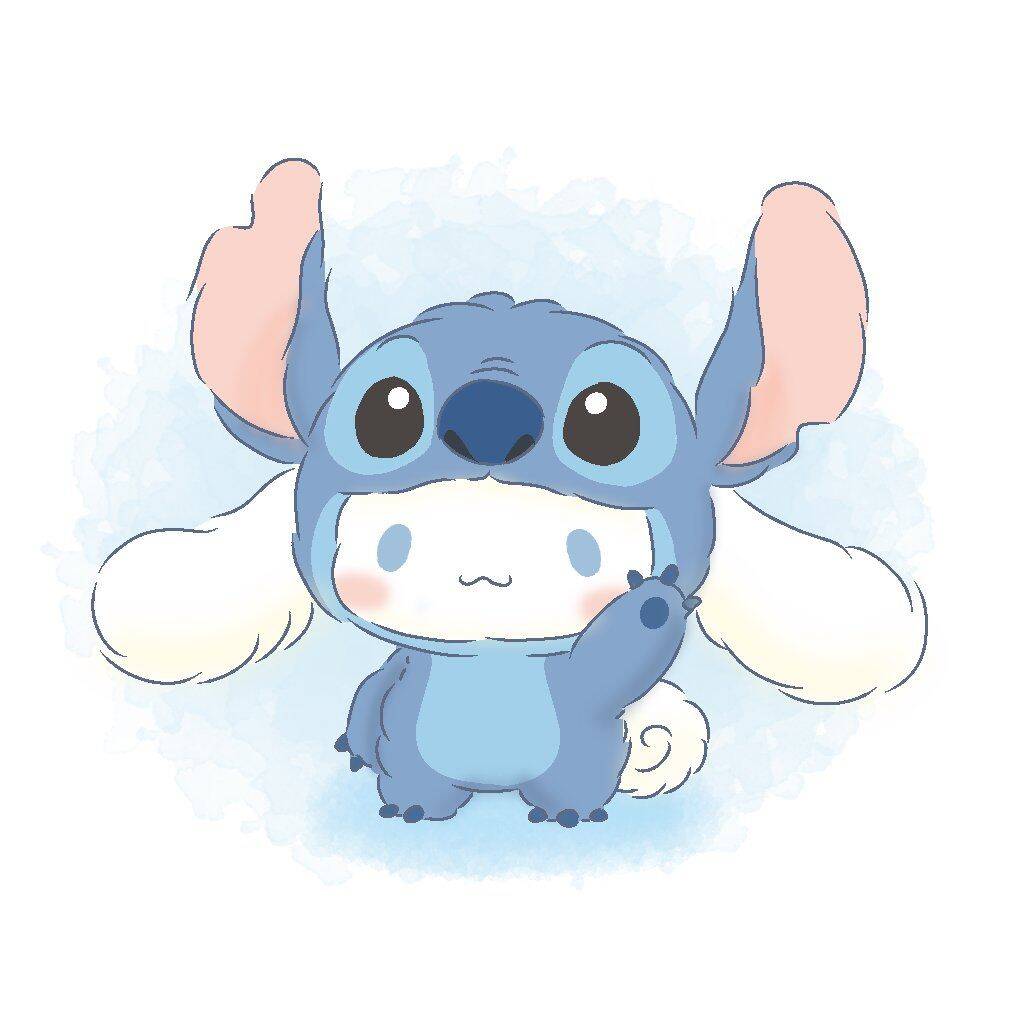 Papel de Parede Cinnamoroll com Fantasia Azul para Celular