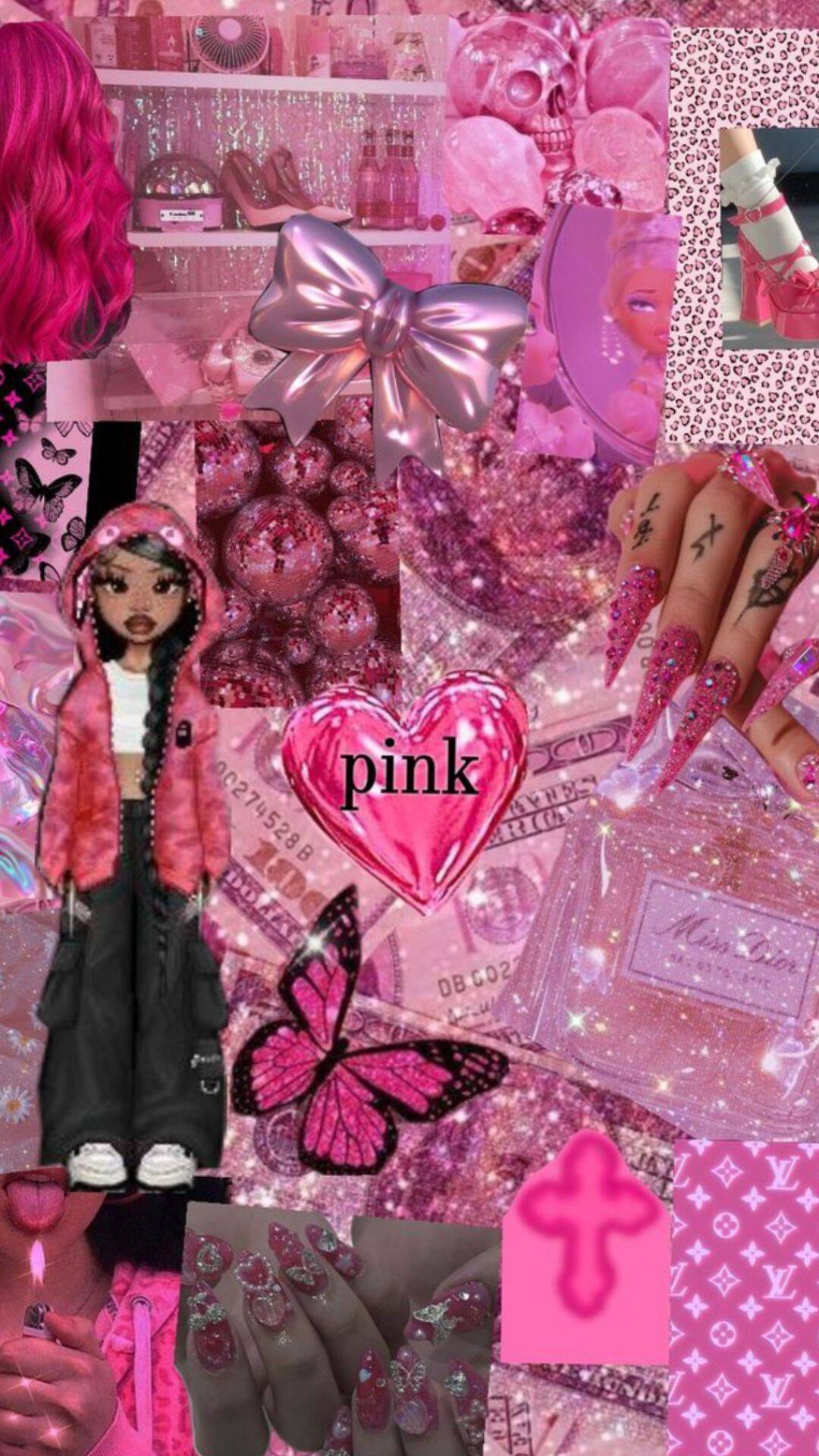 Stylish Pink Baddie Wallpaper for Mobile