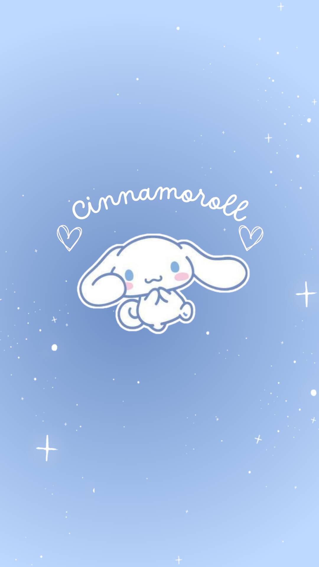 Fondo de Pantalla de Cinnamoroll con Fondo Azul para Celular