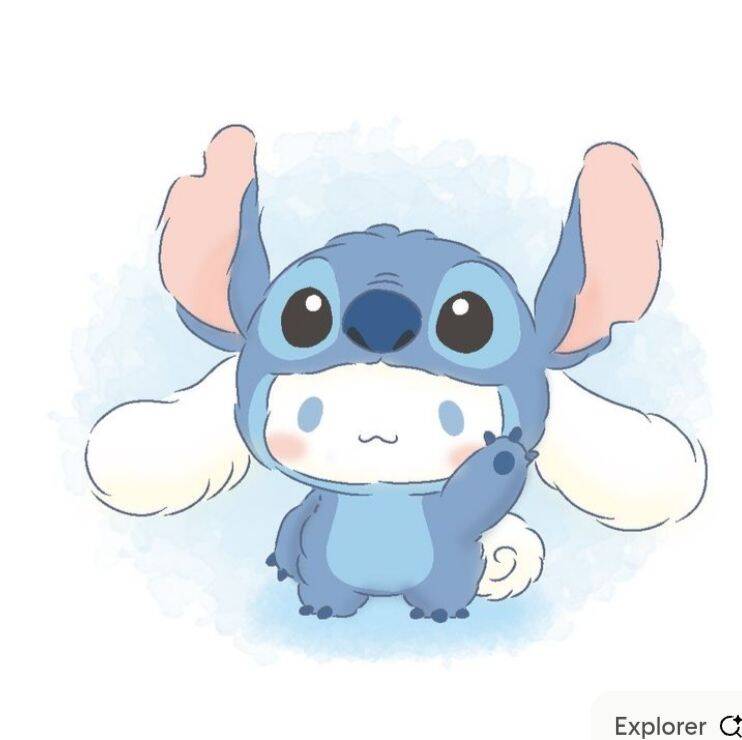 Papel de Parede Cinnamoroll com Stitch para Celular/iPhone