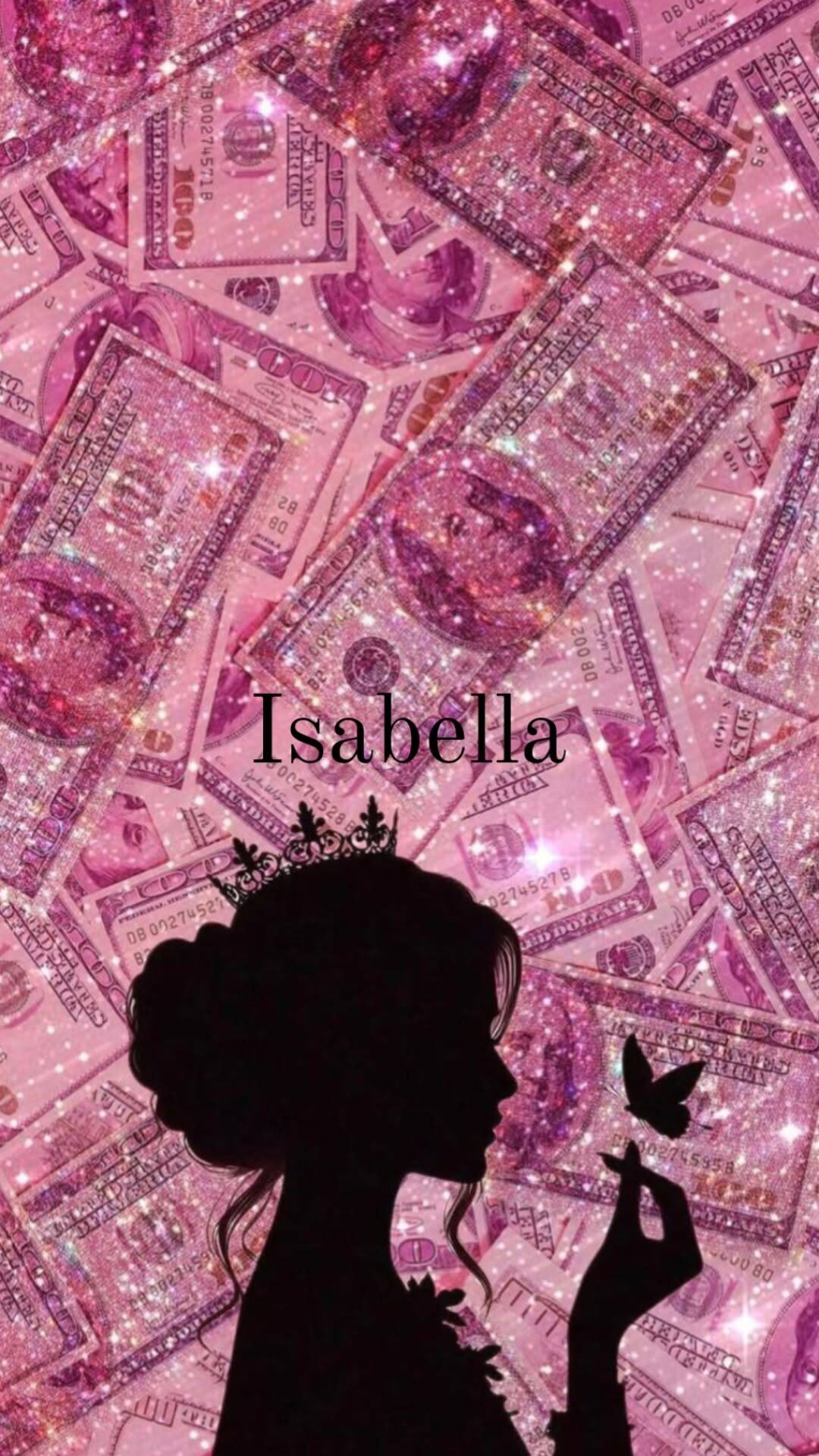 Papel de Parede Baddie Princesa com Borboleta e Dinheiro para Celular