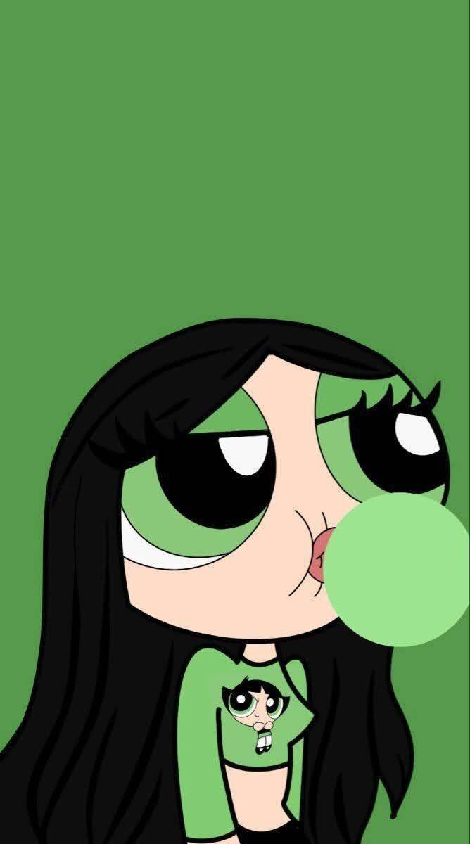 Papel de Parede Baddie Desenho com Chiclete para Celular/iPhone